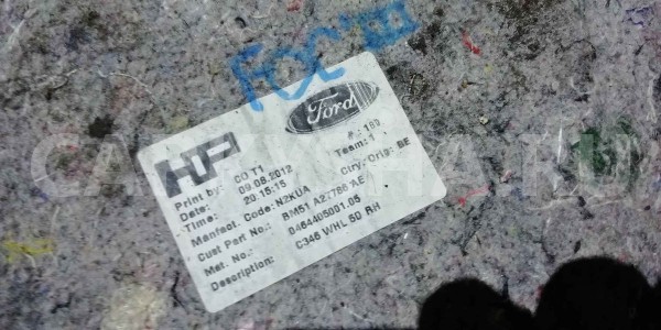 Шумоизоляция Ford Focus III (2011—2015) Ford Focus оригинальный номер BM51A27786AE