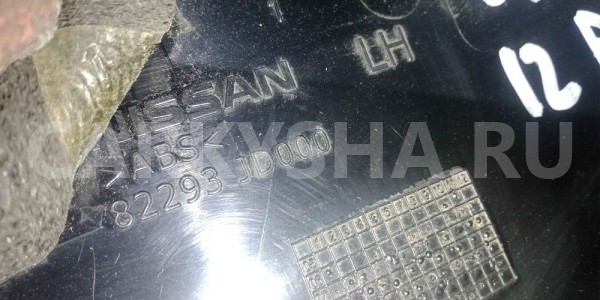 Накладка на дверь Nissan Qashqai I рестайлинг (2010—2013) Nissan Qashqai оригинальный номер 82293jd000
