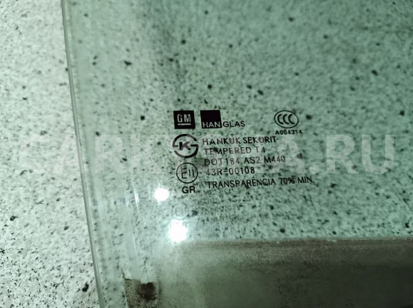 Стекло двери Chevrolet Aveo II (2011—2020) Chevrolet Aveo оригинальный номер 95963638