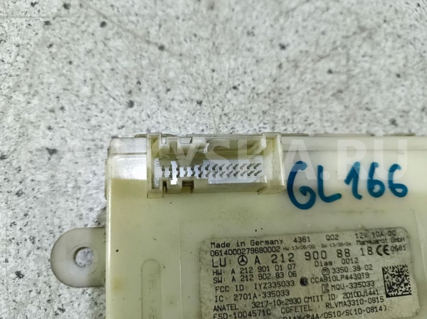 Блок управления бесключевым доступом Mercedes-Benz GL-класс X166 (2012—2016) Mercedes-Benz G-klasse оригинальный номер a2129008818