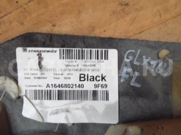 Покрытие напольное (ковролин) Mercedes-Benz GL-класс X164 (2006—2009) Mercedes-Benz G-klasse оригинальный номер A16468021409F69