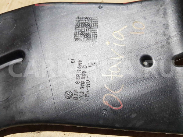 Воздуховод Skoda Octavia II рестайлинг (2008—2013) Skoda Octavia оригинальный номер 1k0819806d