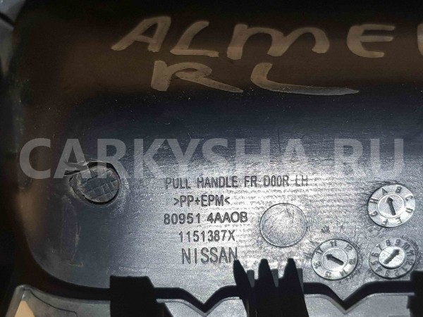 Накладка на дверь Nissan Almera G15 (2012—2018) Nissan Almera оригинальный номер 809514aa0b