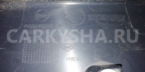 Обшивка стойки Renault Duster I (2010—2015) Renault 15 оригинальный номер 769341551r