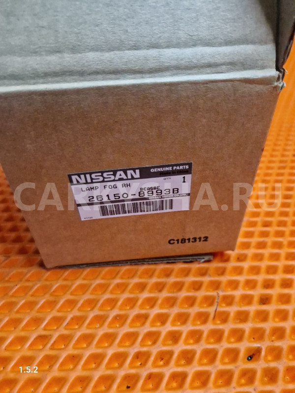 Фара противотуманная правая nissan qashqai j10 Nissan Qashqai оригинальный номер 261508993b