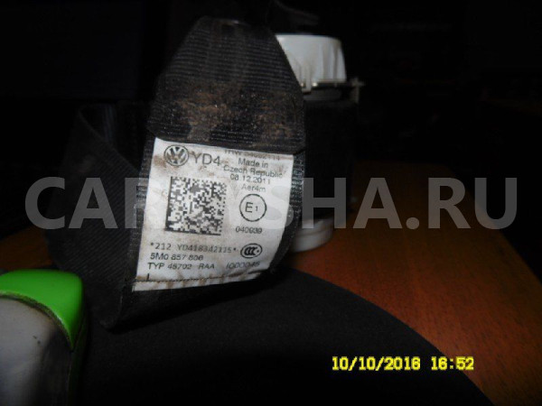 Ремень безопасности Volkswagen Golf Plus II (2009—2014) Volkswagen Golf Plus 