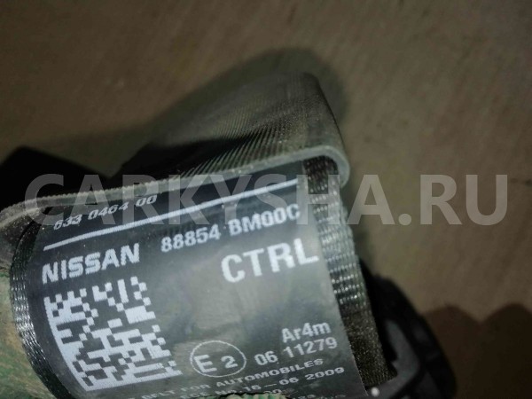 Ремень безопасности Nissan Almera G15 (2012—2018) Nissan Almera оригинальный номер 88854bm00c