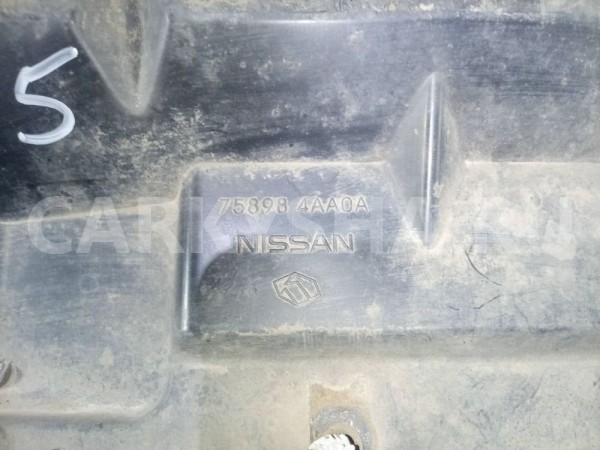 Защита бампера Nissan Almera G15 (2012—2018) Nissan Almera оригинальный номер 758984aa0a