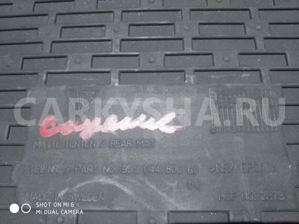 Коврик салона Porsche Cayenne I рестайлинг (2007—2010) Porsche Cayenne оригинальный номер 95504480061