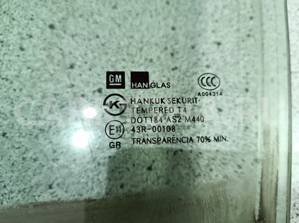 Стекло двери Chevrolet Aveo II (2011—2020) Chevrolet Aveo оригинальный номер 95963637