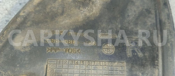 Подкрылок Nissan Almera G15 (2012—2018) Nissan Almera оригинальный номер 78818ew000