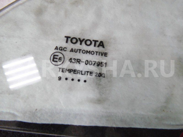 Стекло двери Toyota Camry XV40 (2006—2009) Toyota Camry оригинальный номер 6812406050