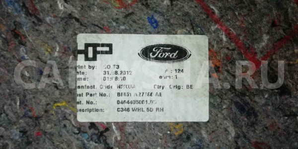 Шумоизоляция Ford Focus III (2011—2015) Ford Focus оригинальный номер BM51A27786AE