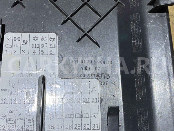 Накладка торпедо Skoda Octavia II рестайлинг (2008—2013) Skoda Octavia оригинальный номер 1z0857503