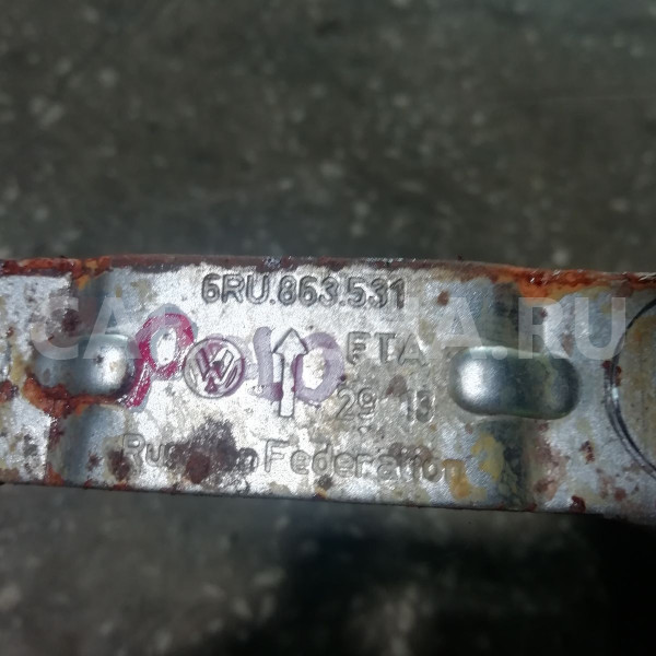 Кронштейн Volkswagen Polo V (2009—2015) Volkswagen Polo оригинальный номер 6RU863531