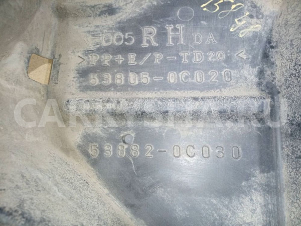 Подкрылок Toyota Tundra II рестайлинг (2013—2021) Toyota Tundra оригинальный номер 538050c020