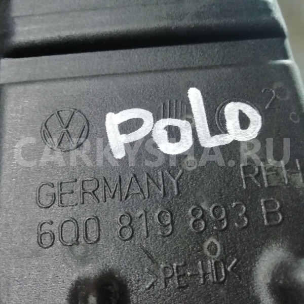 Воздуховод отопителя Volkswagen Polo V (2009—2015) Volkswagen Polo оригинальный номер 6q0819893b