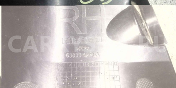 Пыльник (кузов наружные) Nissan Almera G15 (2012—2018) Nissan Almera оригинальный номер 638384aa0a