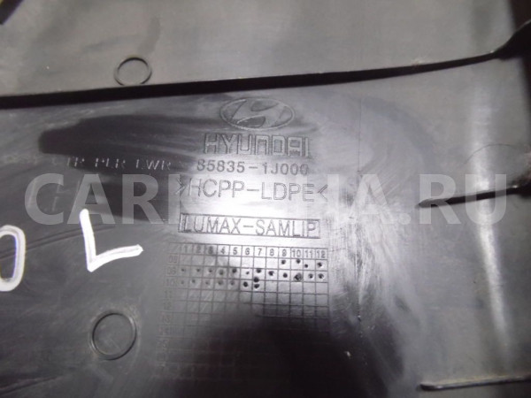 Обшивка стойки Hyundai i20 I (2008—2012) Hyundai i20 оригинальный номер 858351j000