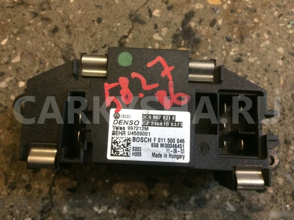 Резистор отопителя Volkswagen Passat B6 2005—2010 Volkswagen Passat оригинальный номер 3C0907521E